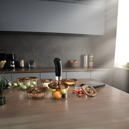 Enë Qelqi VacSy Amber - 1.8 Litër